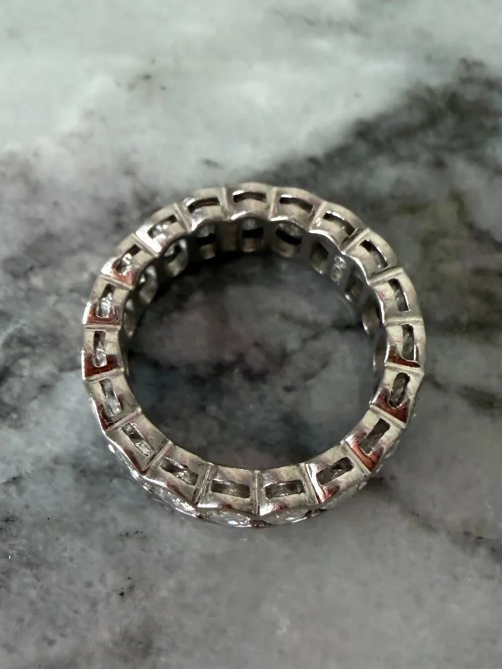 Radiance by Absolute 4.75 ct Sterling Silver Oval Eternity Ring - 5
